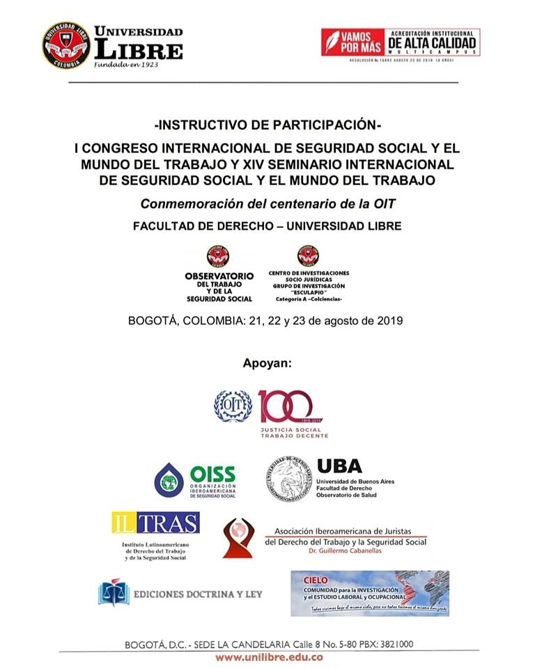 Resultado de imagen para I Congreso Internacional De Seguridad Social y El Mu